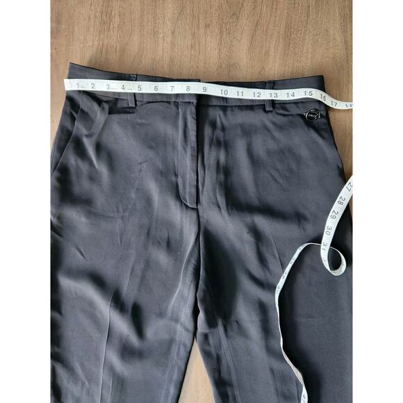 Emilio Pucci Women's Black Dress Career Pants High Rise Straight Legs Size 12 - Picture 7 of 9